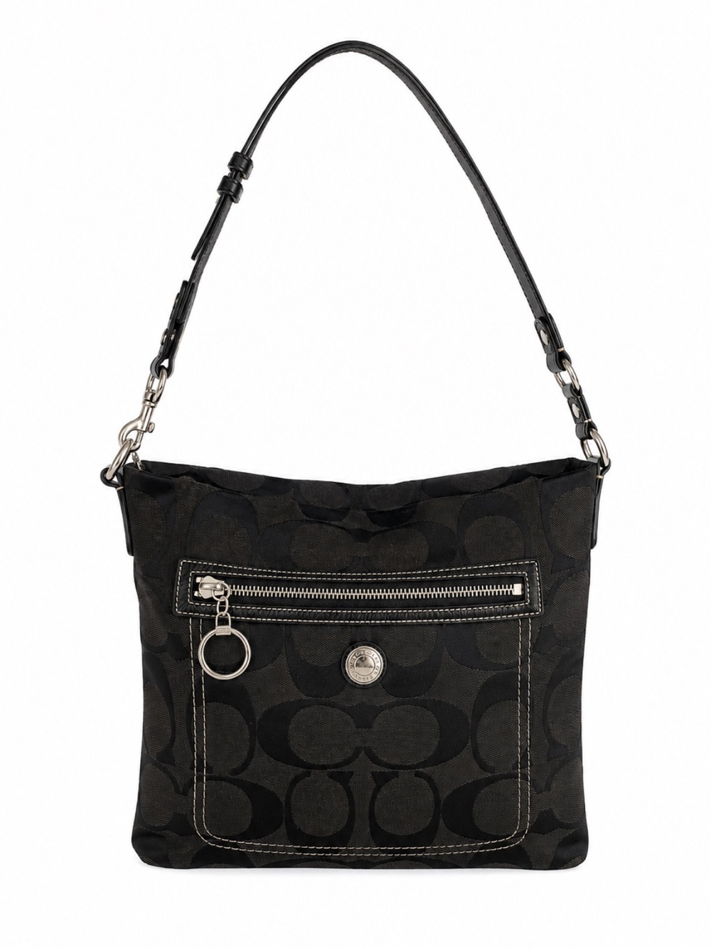 Vintage Coach Signature Canvas Crossbody Shoulder Y2K Bag